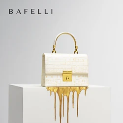 BAFELLI WOMEN'S BAG NEW FASHION LADY STYLE ELEGANT FEMALE HANDBAG K GOLD GENUINE LEATHER SHOULDER LUXURY BRAND PURSE 2026