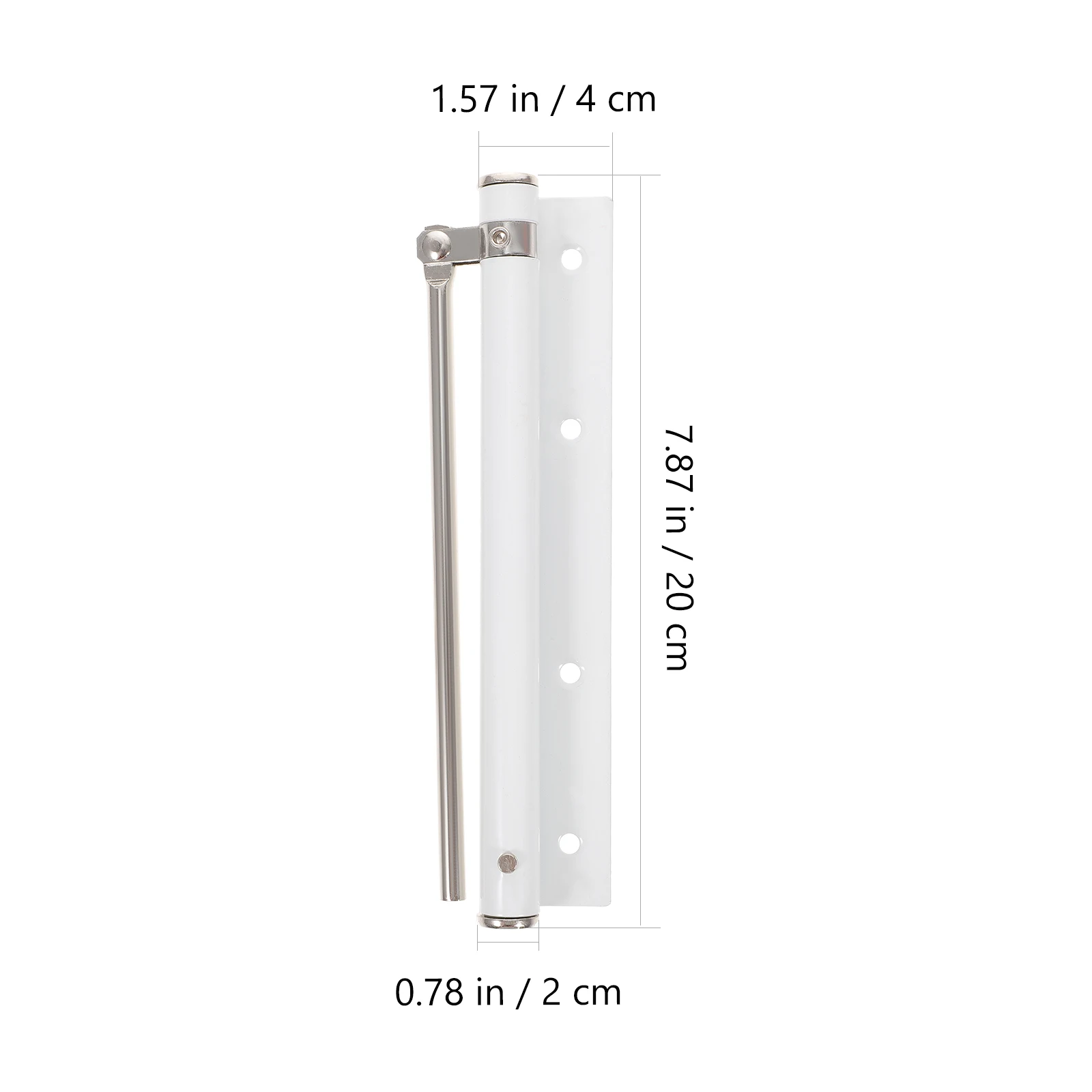 

Automatic Door Closer Stainless Steel Self Closing Hinge White Closers Home Office Spring Loaded Hinges Durable