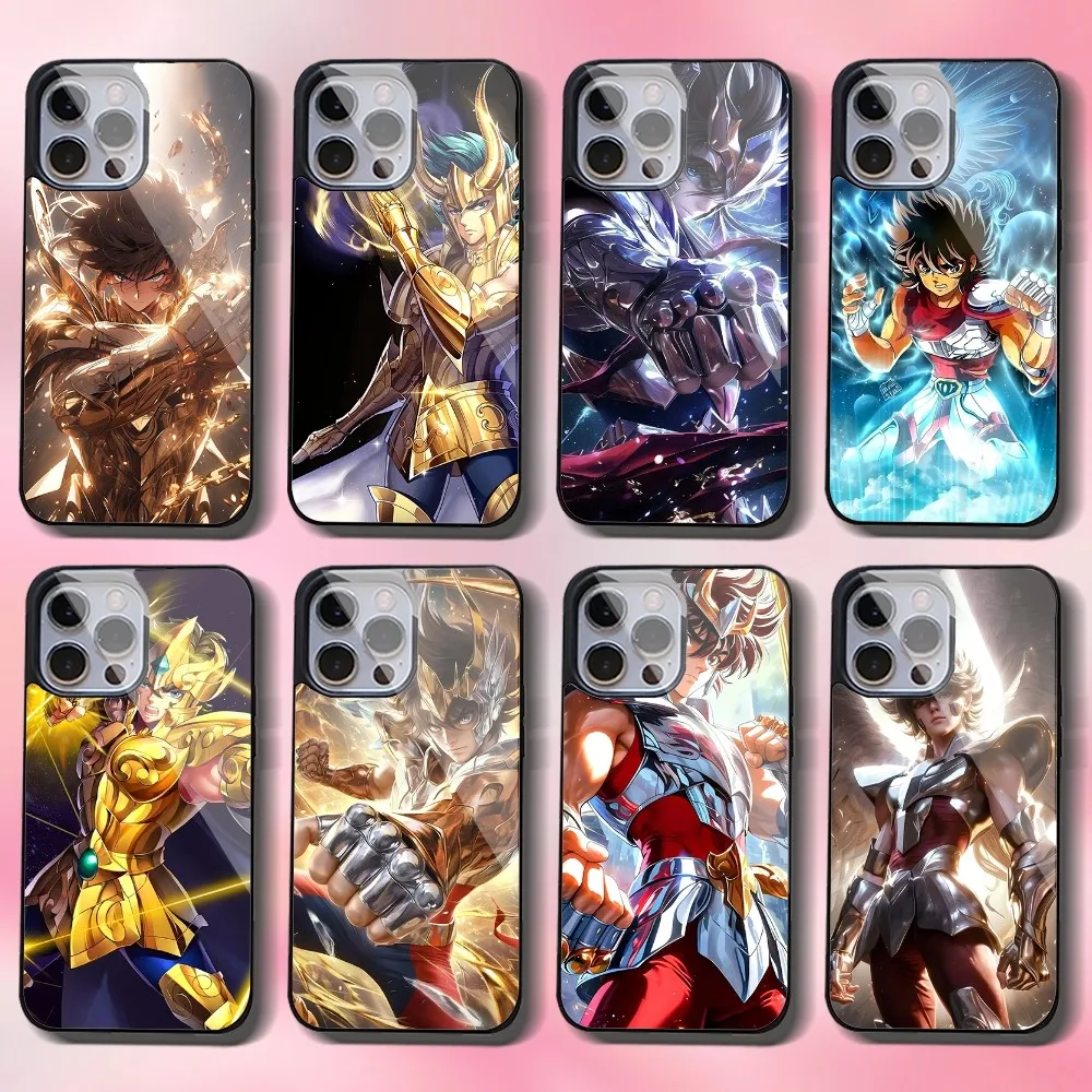 

Saint Seiya Knights Of The Zodiac Phone Case For IPhone16151413Pro Max 1112 Mini Alex Mirror For Magsafe Wireless Charging Cover