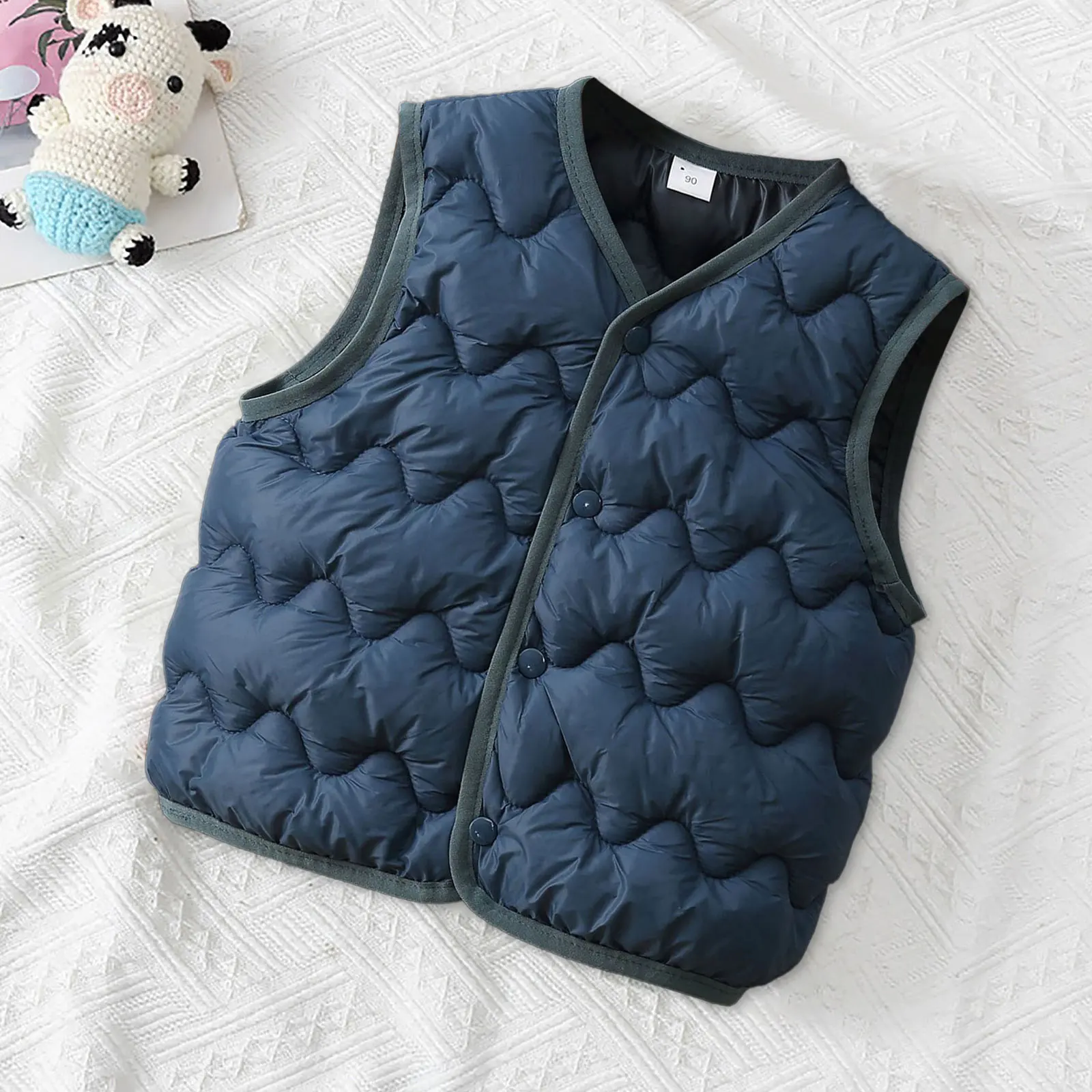 

Linking Children's Jacket Boys And Girls Vest Jacket Comfortable Padded Warm Vest Vest Girl Jacket Infants Girl Coats
