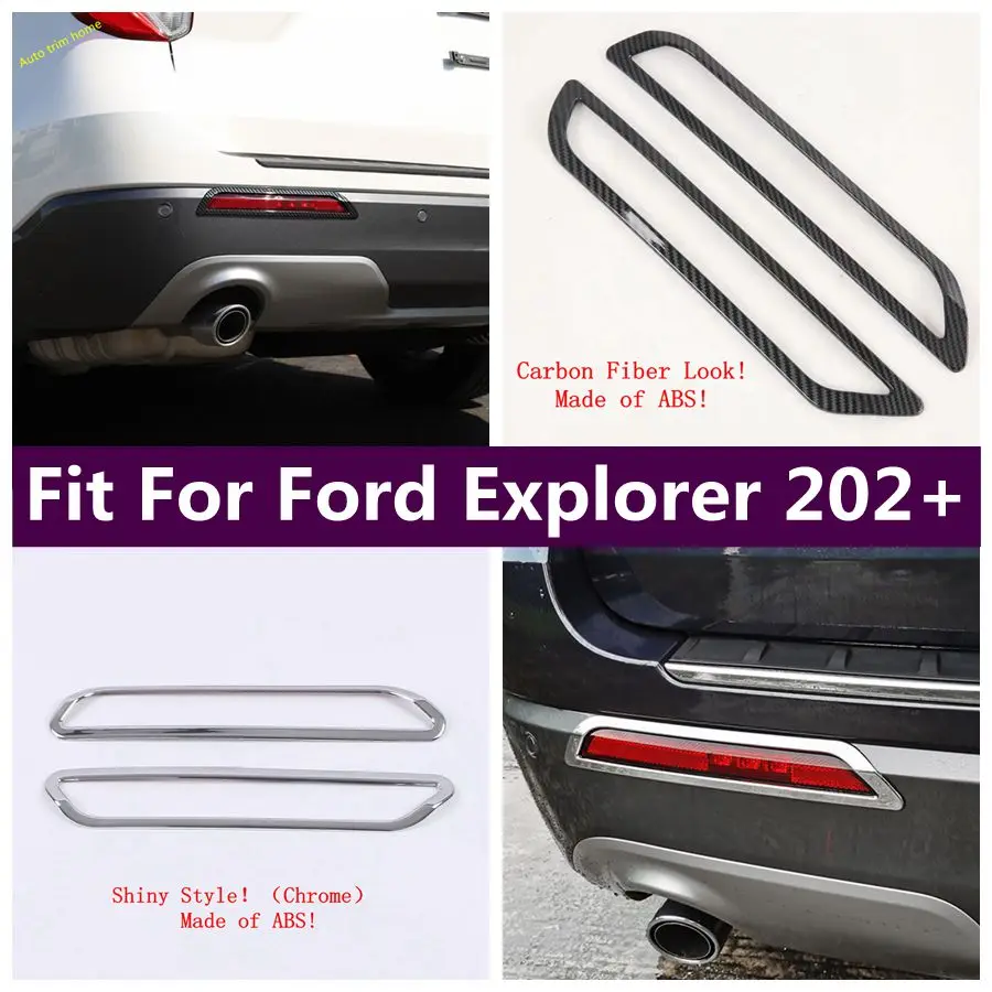 

Rear Reflector Fog Lights Lamps Cover Decoration Sticker Trim Cover Trim Fit For Ford Explorer 2020 - 2023 Car Accessories