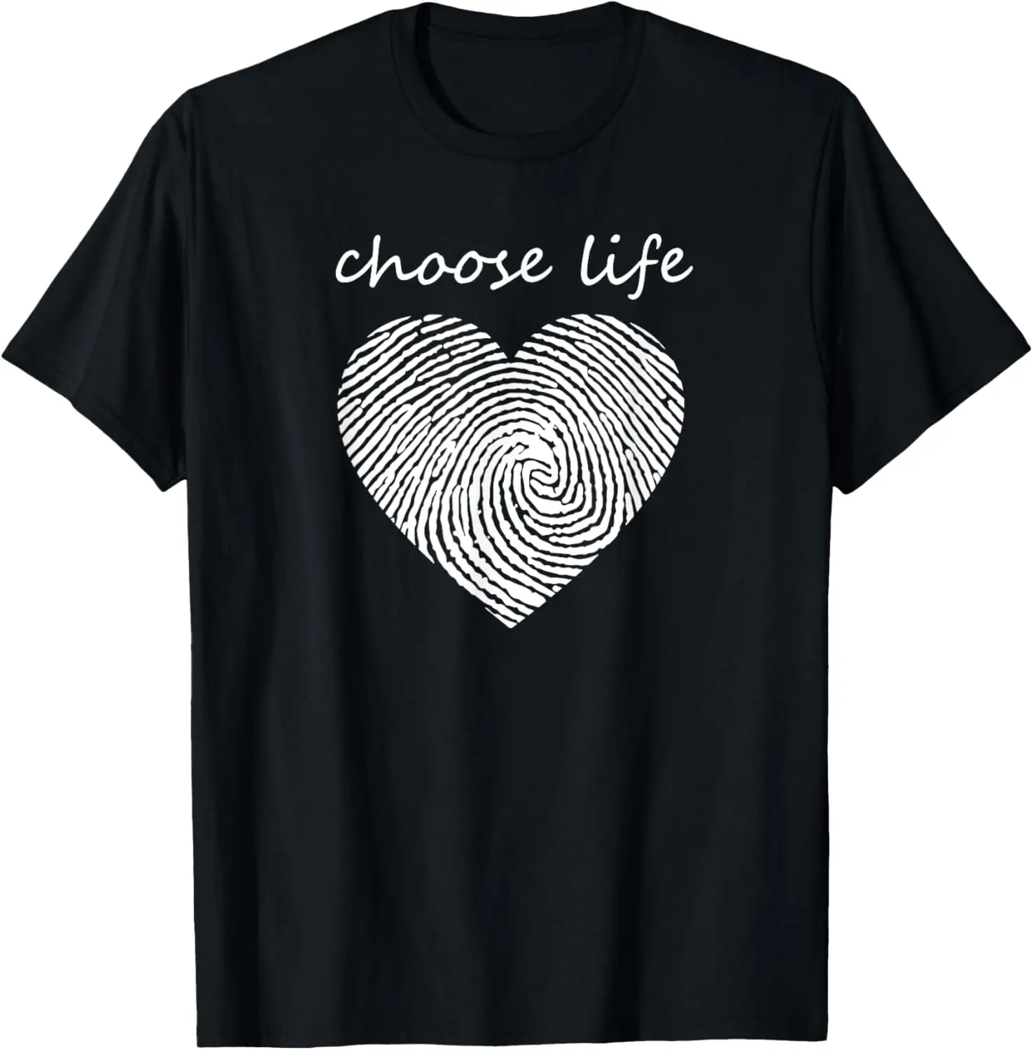 Choose Life Pro Life Fingerprint T-Shirt