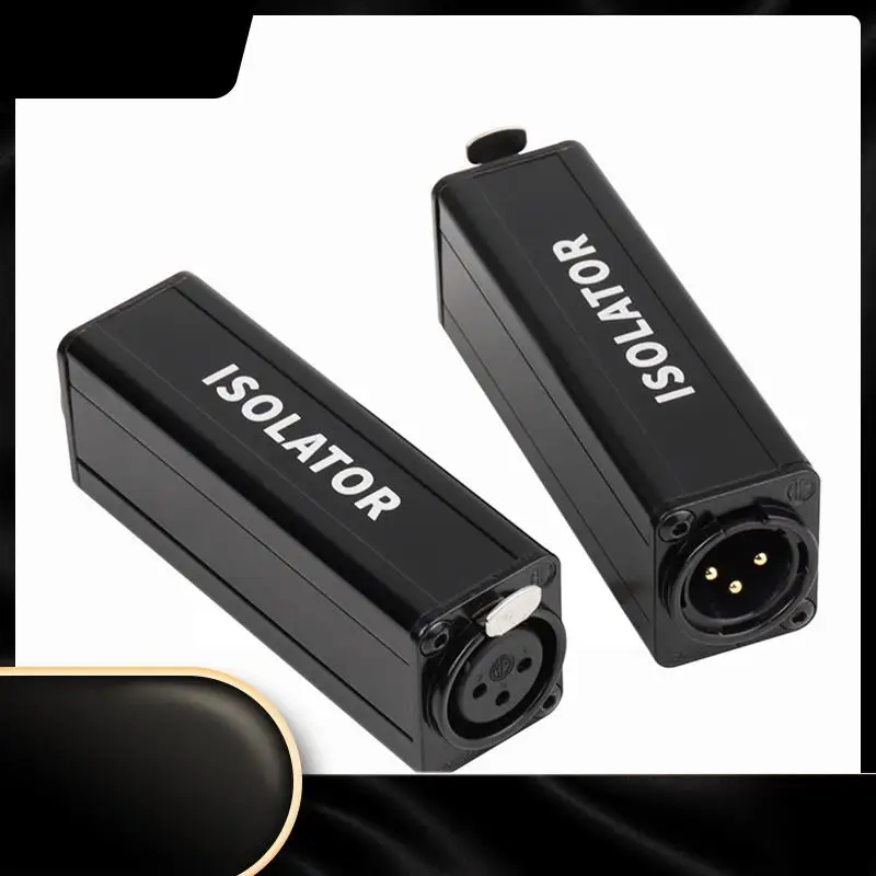 

Изолятор Акустический шум Черный аудиоизолятор Фильтрация для устранения тока Адаптер балансировки звука-N29R