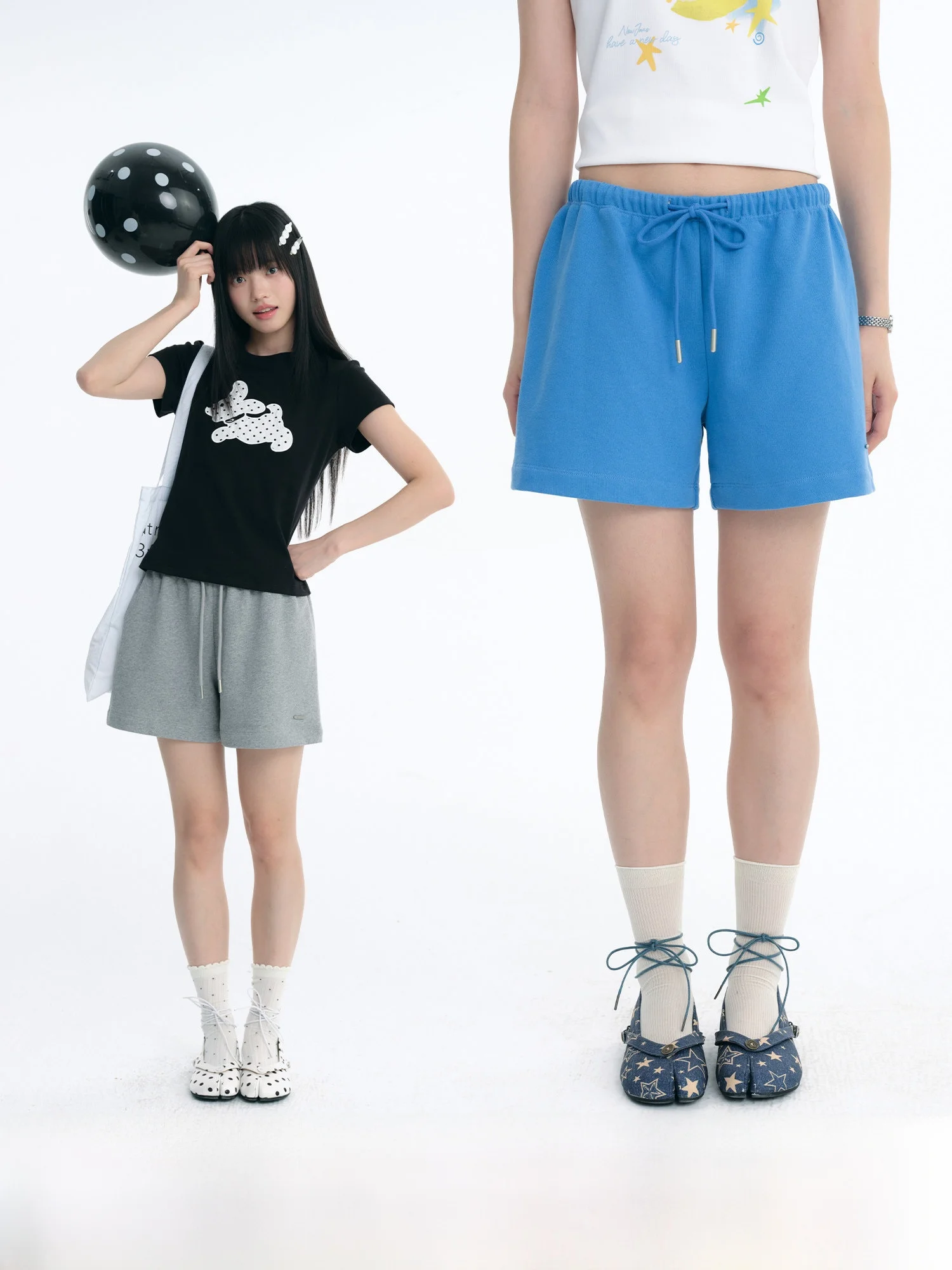 NewJNXS Knitted Casual Loose Shorts Drawstring Waist Summer Versatile Comfortable Cotton Youth Fashionable Leisure Pants