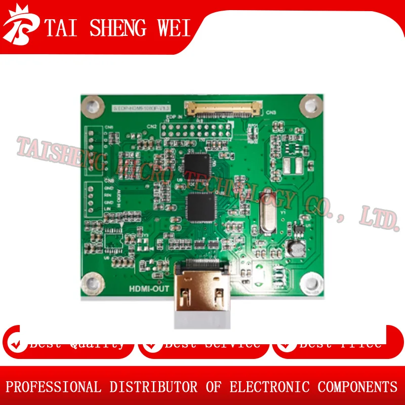 1PCS EDP to HDMI output EDP/DP to HDMI adapter board, supports multiple resolution standards 720P, 1080P