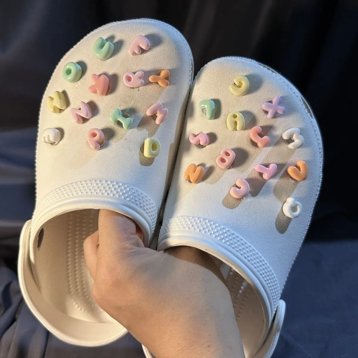 

Cute Letter Random Series Ins Popular Charms for Crocs Lovely Adornment for Clogs Sandals Funny Footwear Decoration DIY Gifts