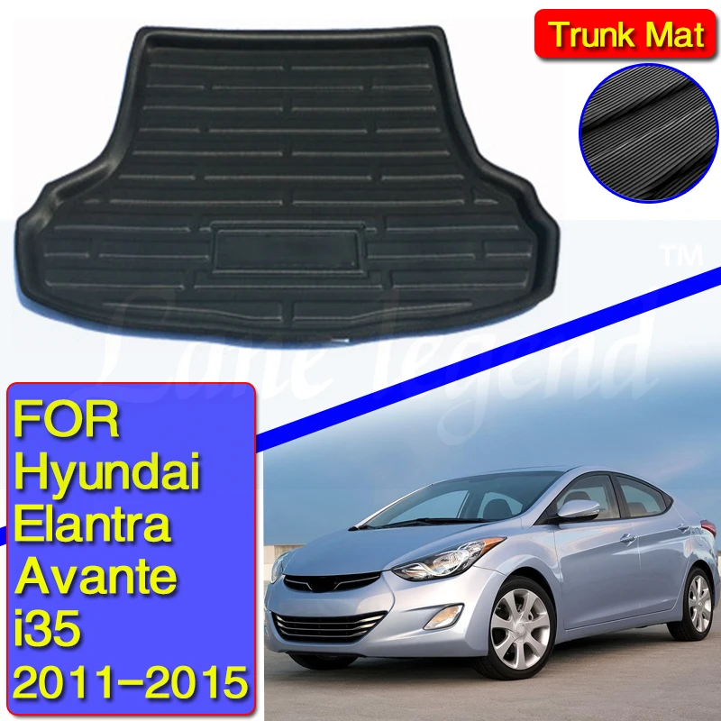 

Rear Boot Cargo Liner Tray Trunk Luggage Floor Carpet Mats Carpets Pad For Hyundai Elantra Avante i35 2011 2012 2013 2014 2015