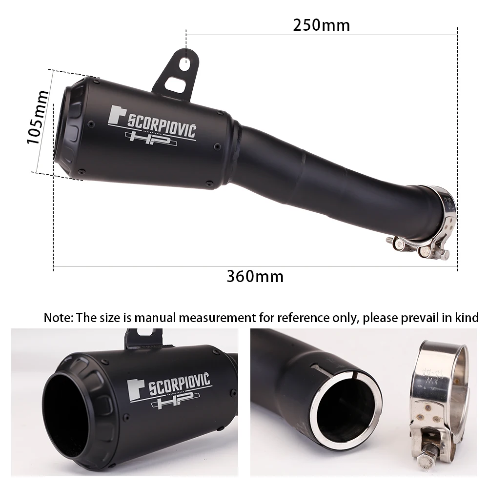 

motorcycle exhaust pipe for R3 YZF-R25 MT-03 mt03 R25 mt03