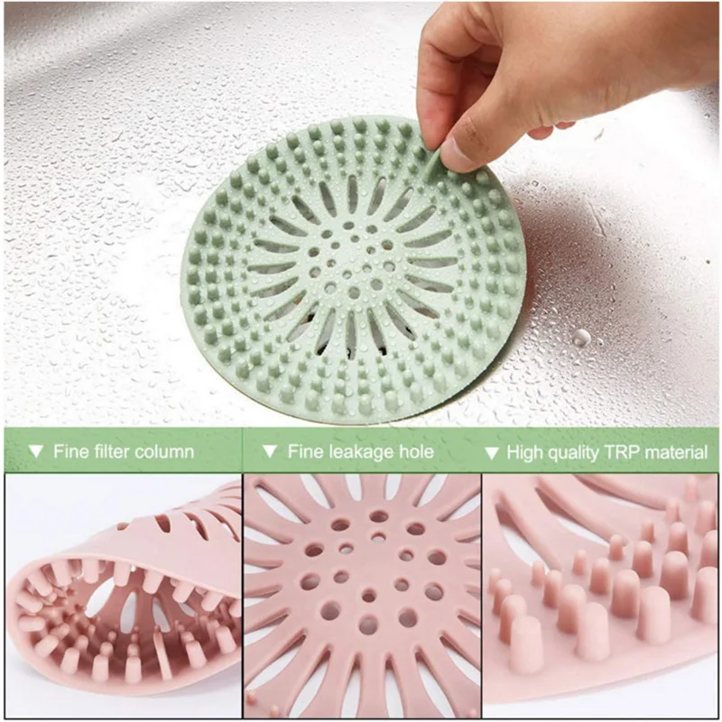 1pcs Hair Filter Sink Anti-blocking Strainer Bathtub Shower Floor Drain Stopper Kitchen sink anti clogging filter screen