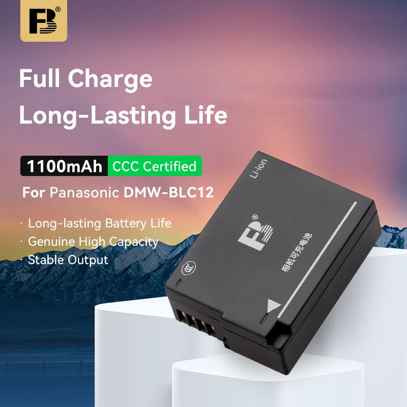 FB DMW-BLC12 Battery 1100mAh for Panasonic Lumix FZ300 FZ1000 G7 G85 GH2 LX100M2, High Capacity Long-Lasting Camera Battery