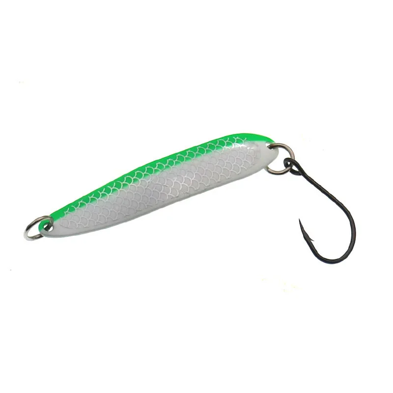 Luminous Metal Spoon 13g Hard Baits Spinner Bait Fishing Spoons Lure With Single Hook Jigging Fishing Lures