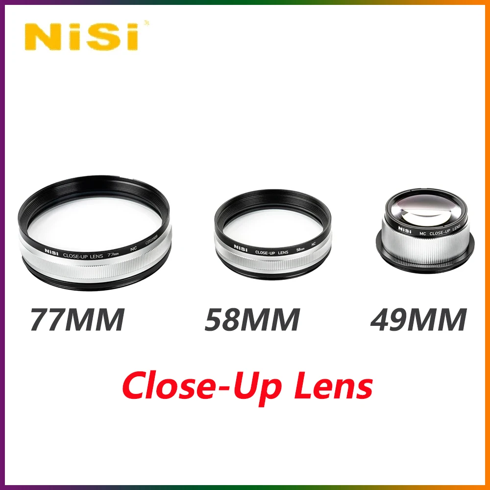 

Nisi 49mm 58mm 77mm Close-up Close Up Lens Micro Lens For Flower Macro Mirror Flowers Insects Diamond Magnifying Micro Filter