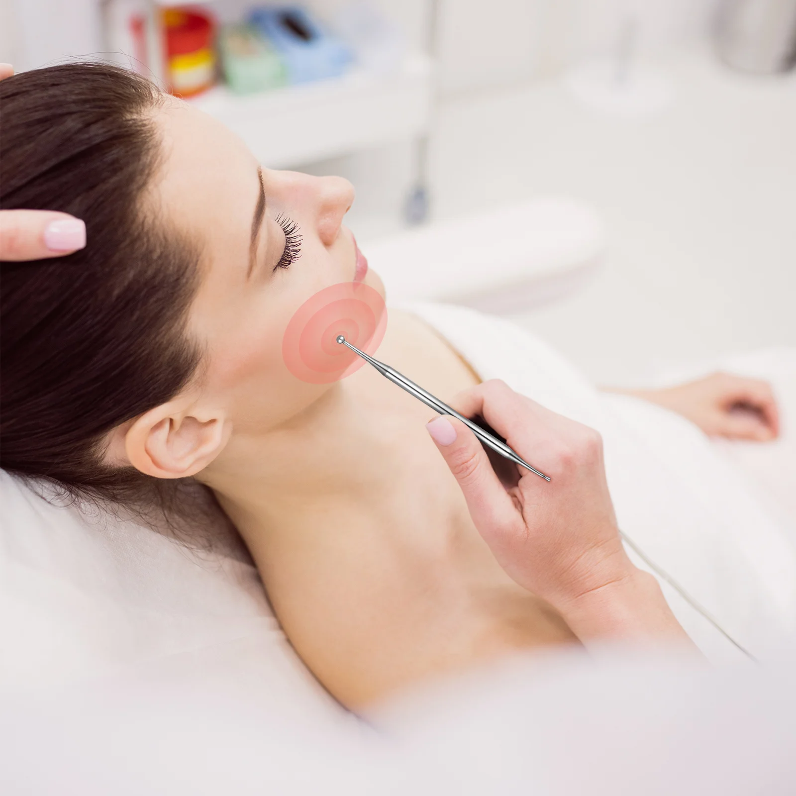 

Стальная массажная палочка для акупунктурных точек, гладкий стержень для акупунктурных точек, портативный металлический стержень для лица, глаз, инструмент для снятия давления рук