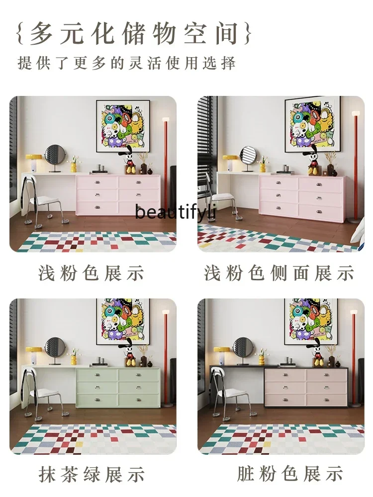 

A57 New makeup dresser chest cabinet simple modern corner makeup bedside storage cabinet