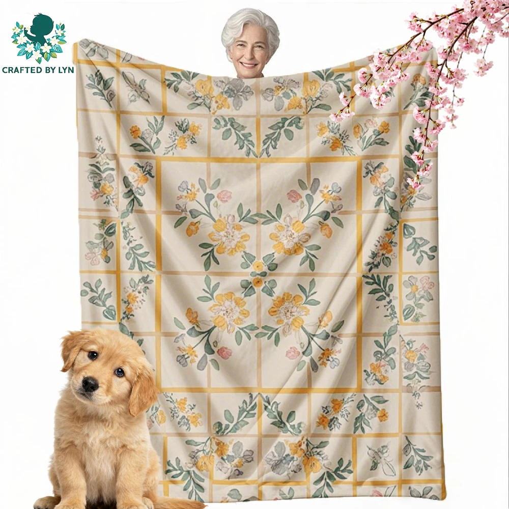 

Flannel | Flowers,Animal,Constellation| Room Decor Blanket, Camping Stuff,Festive Gift Selectio | Soft and delicate | Keep warm