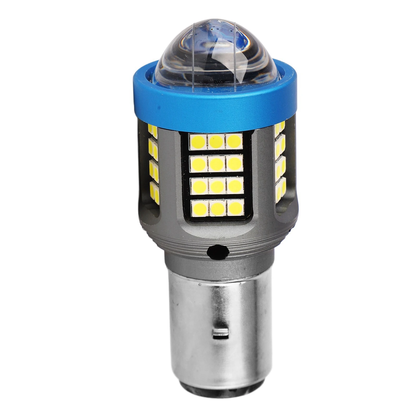 ZK20 LED Motorcycle Headlight Bulb White High Brightness Wide View Aluminium Alloy Motorbike Front Light Bulbs BA20D