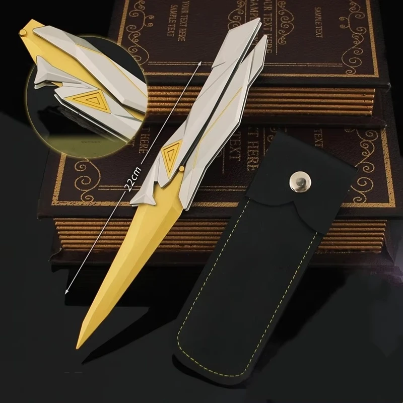 

Valorant Singularity Butterfly Knife Toy Foldable Plastic Cosplay Gaming Prop Knife For Boys Collectible Melee Gear Toys