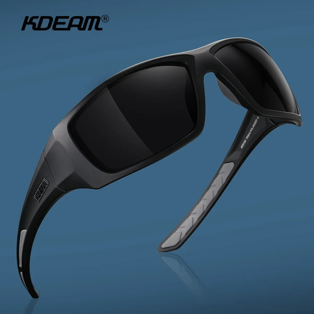 KDEAM New Polarized Fishing Sunglasses TR90 Frame Comfortable Anti slip Design Outdoor Fashion Sports Glasses Men Women Goggles