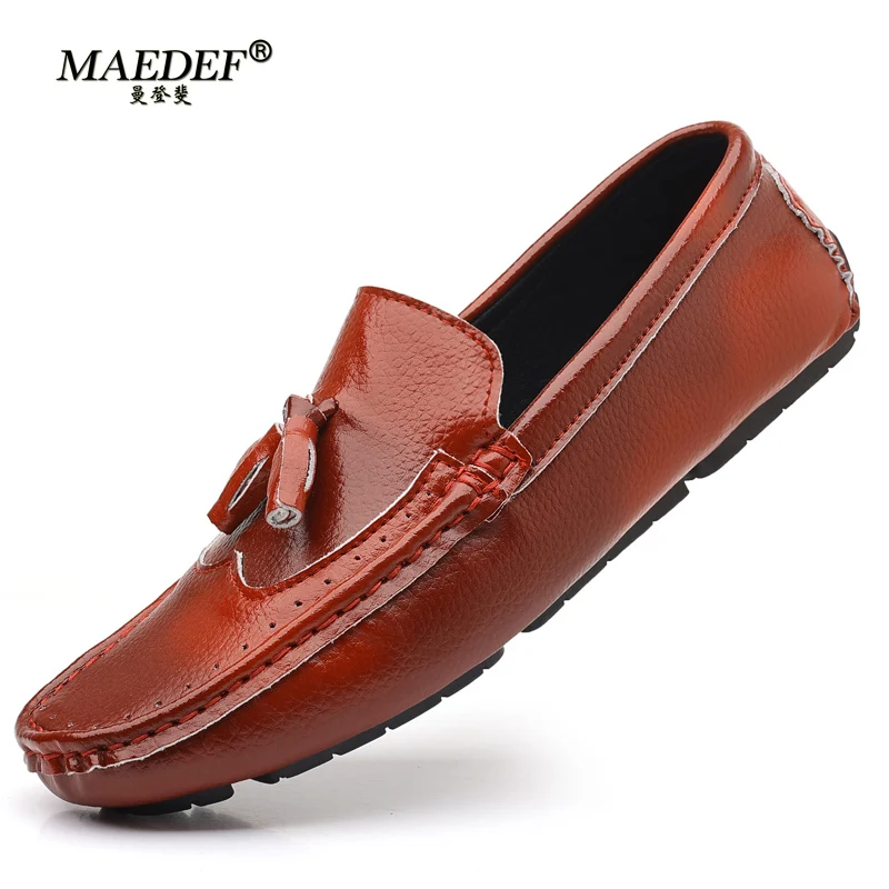 

MAEDEF Men's Loafers Casual Shoes Fashion Breathable Moccasins Slip on Man Flats High Quality Male Driving Shoes Footwear 2024