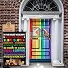Pride Garden Flag in This House We Believe Garden Flags for Outside 12x18 Double Side Black Lives Matter Love is Love Garden jjp