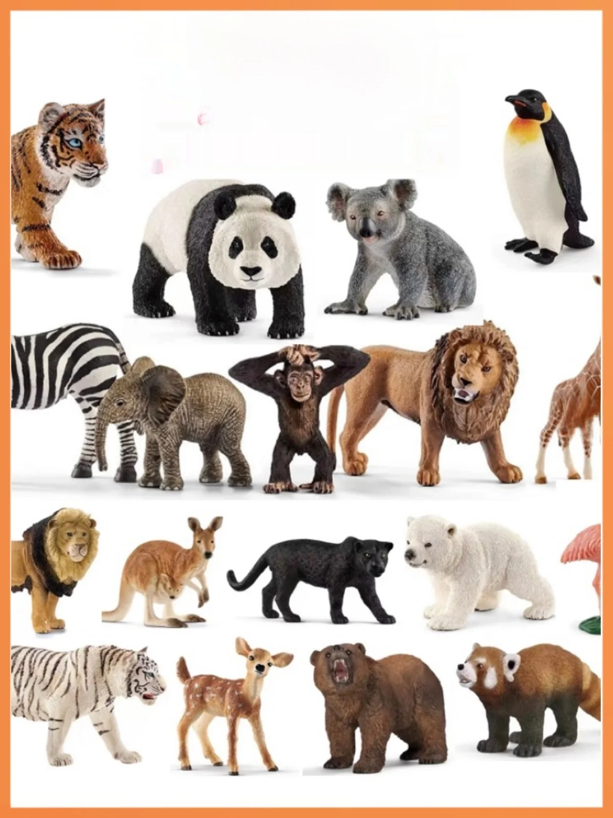 Modelo de Animal Realista Schleich, Brinquedos Cognitivos para Educação Infantil, Combinação de Posturas Estáticas de Zebra e...