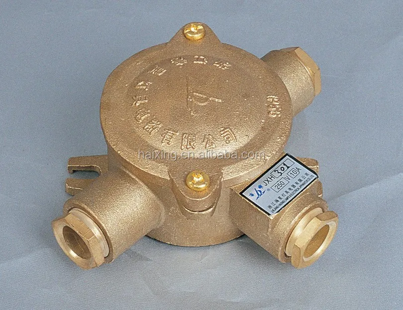 JXH HAIXING  Quality 250V16A IP56 Brass Material Marine Supplies 16A Junction Box for Lighting Accessories