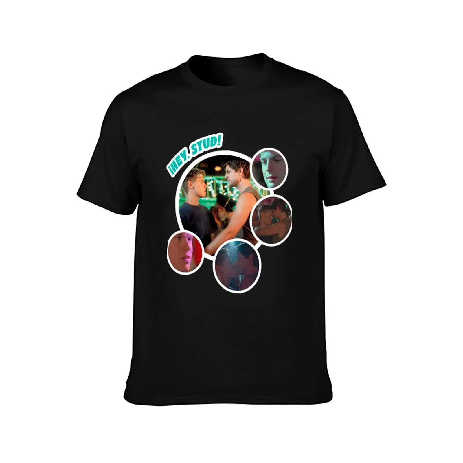 ?Hey, Stud! Queer as Folk T-Shirt Basic Simple Casual Short Sleeve Tee