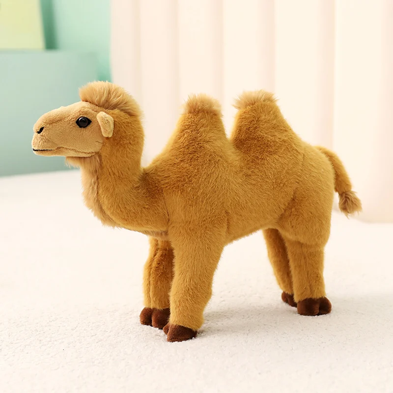 New Simulation Standing Camel Plush Toys Soft Stuffed Steric Camel Toys For Children Creative Decor For Bookcase/Car Funny Gift