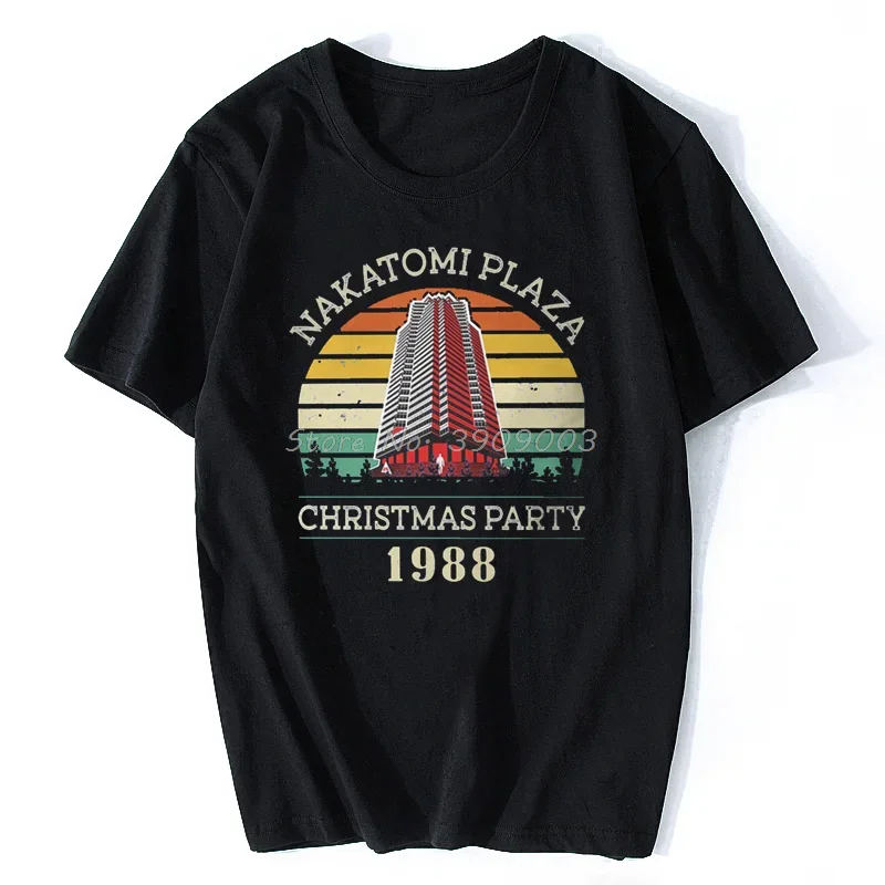 Die Hard Movie Christmas Party 1988 Bruce Willis Man Tshirt Retro Vintage Nakatomi Plaza Individuality Men T Shirt Streetwear