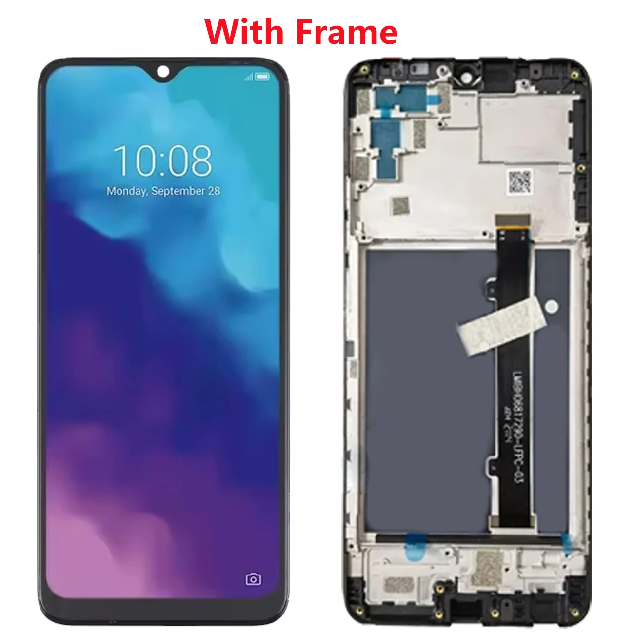 Pantalla For ZTE Blade V20 Smart V2020 Smart 8010 Global Full With Frame LCD DIsplay Touch Screen Digitizer Replacement Parts