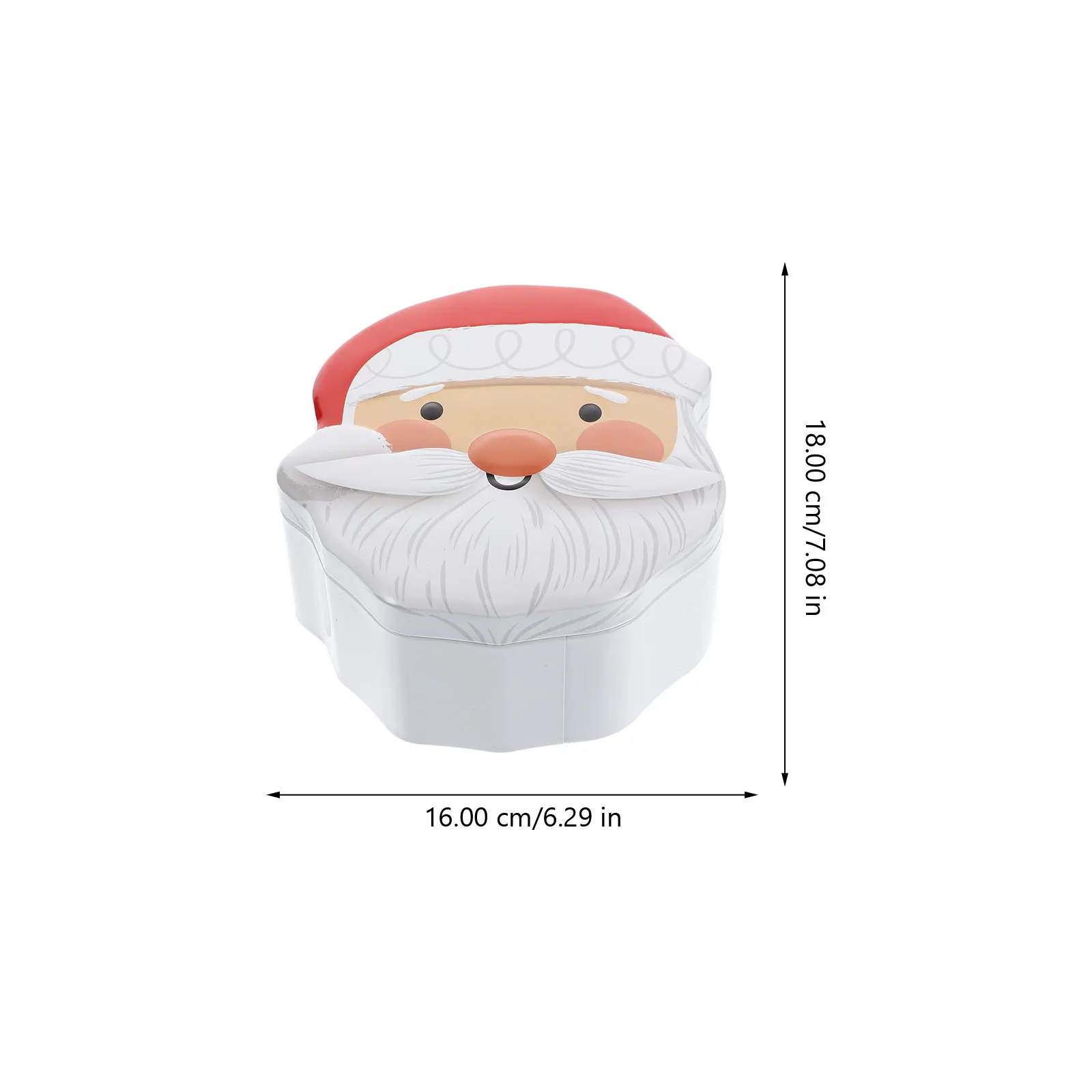 

Creative Christmas Tin Candy Box Storage Organizer Metal Decoration Home Portable Xmas Theme Iron Jar Biscuit Wrapping Case