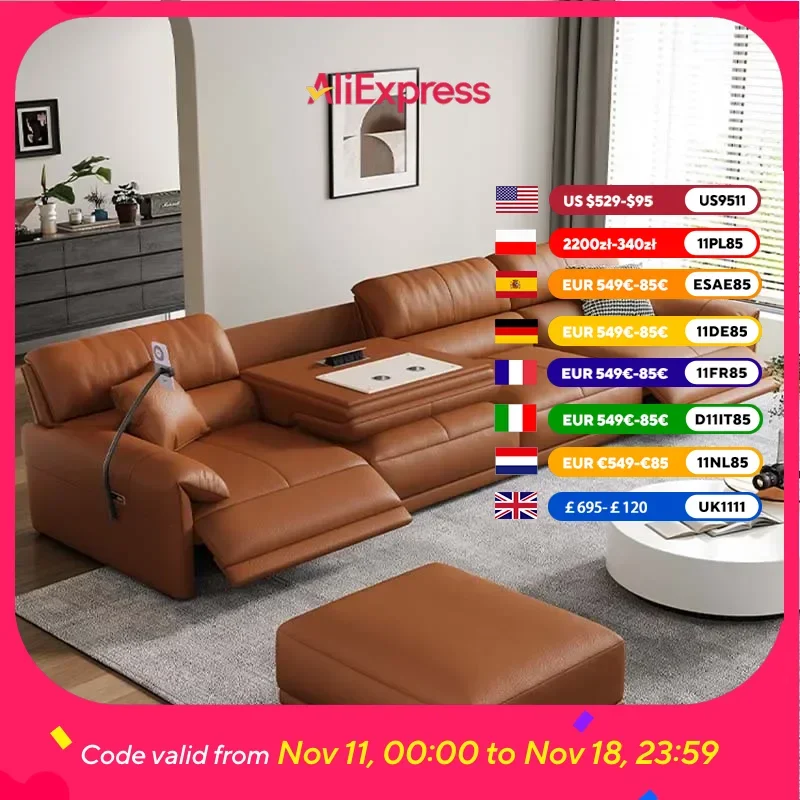 

Дизайнерский наполнитель Диваны для гостиной Коричневый с высокой спинкой Уникальный роскошный электрический диван для отдыха Ленивый дизайнер Woonkamerbanken Мебель