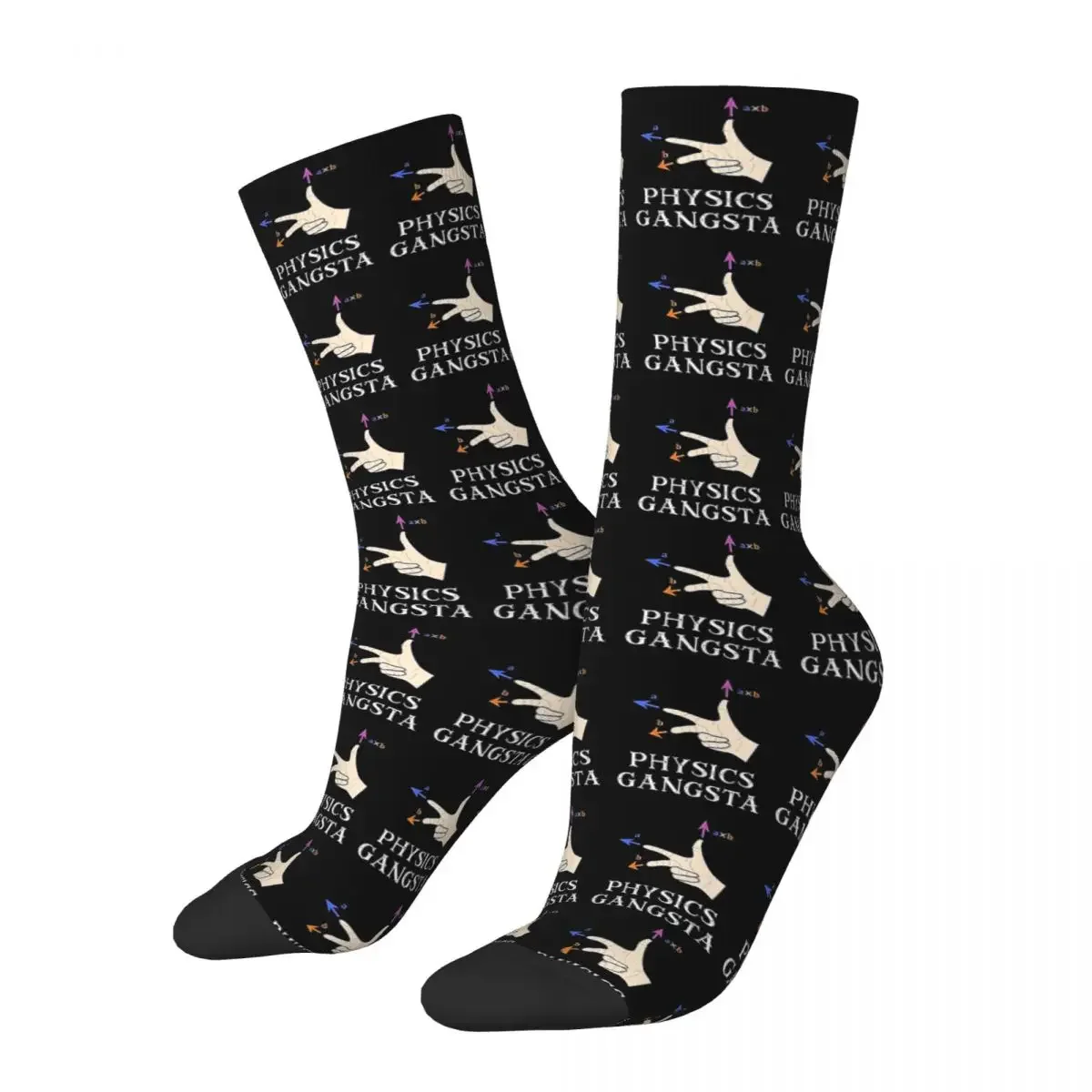 Funny Physics Distressed Physics Gangsta uomo donna Boy Girl Design Socks Harajuku calze di alta qualità calze lunghe per tutte le stagioni