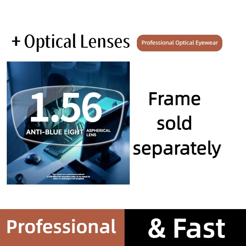 

Optical Lenses With Recipe Men's Prescription Eyewear Anti Blue Light Glasses Myopia Glasses Ultra Light Pure Titanium frame