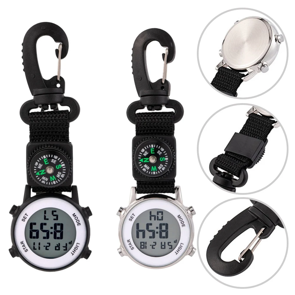 

Outdoor Sports Watch With Carabiner & -Compass - Perfect For Hiking Mountaineering & Camping (Climbing Watch)