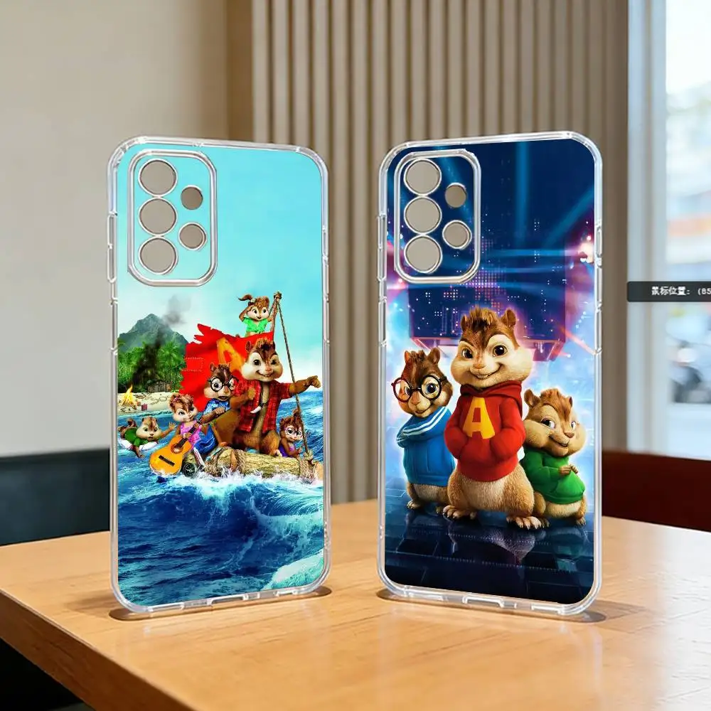 Alvin and the chipmunks c-cutes  Phone Case Transparent Silicone Soft For Samsung S25,S24,S21,S22,S23,S30,Ultra,S20,Plus,Fe