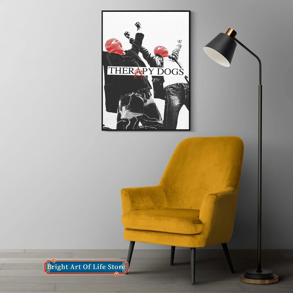 Therapy Dogs (2022) Classic Movie Poster Star Cover Photo Canvas Print Apartment Home Decor Wall Painting (Unframed)