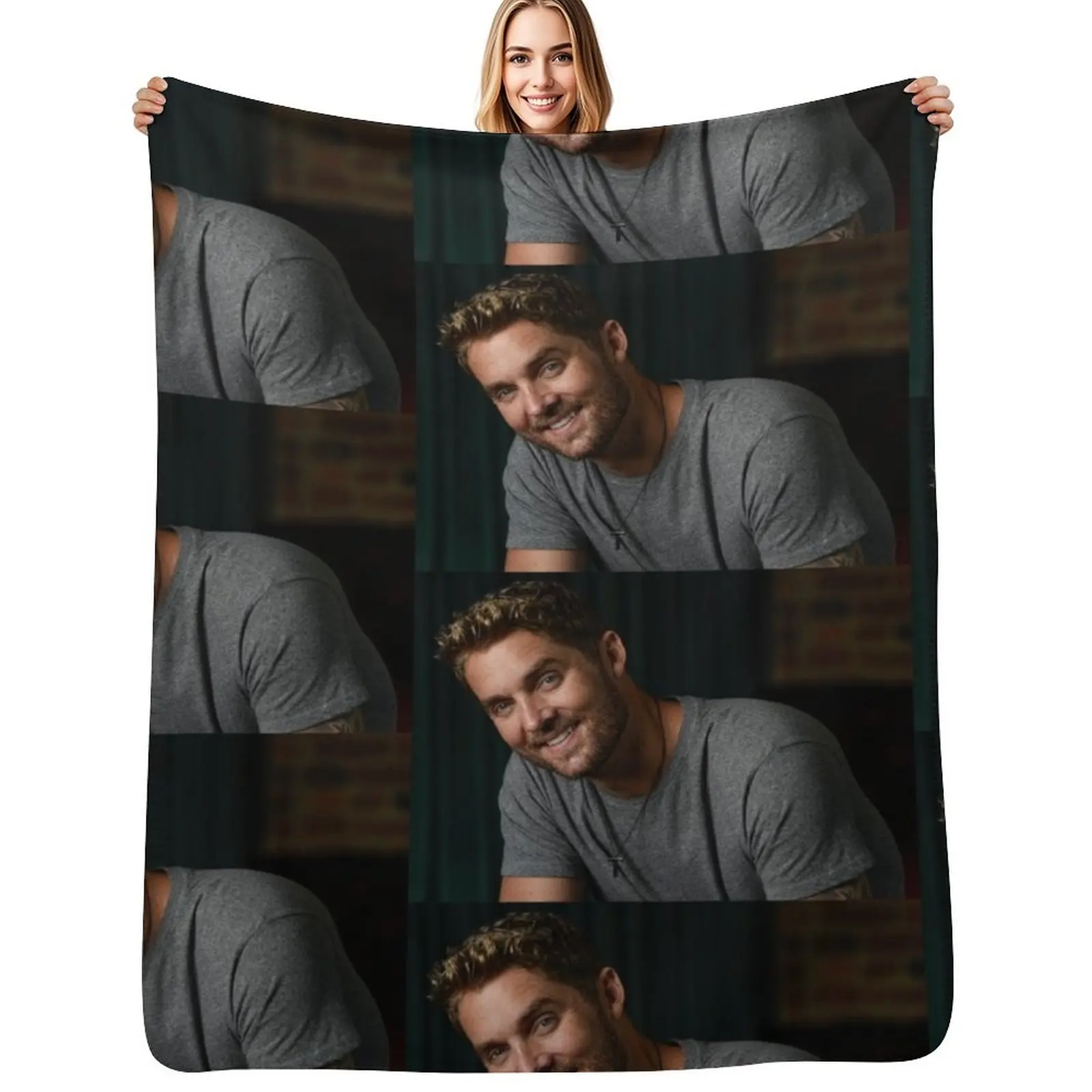 

lar5 Brett ry Young sommer tour 2019 Throw Blanket christmas gifts Soft Decorative Sofas Moving Blankets