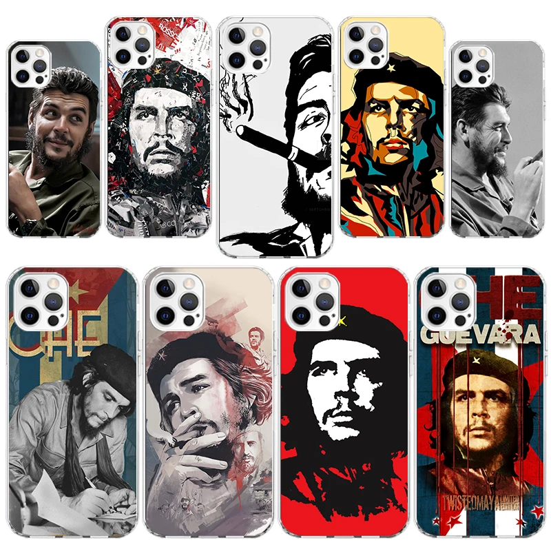 Che Guevara Cigarett Phone Case Cover for iPhone 16 15 14 Plus 13 12 Mini 11 Pro Max X XS XR 7 8 + SE Apple Soft Shockproof Shel