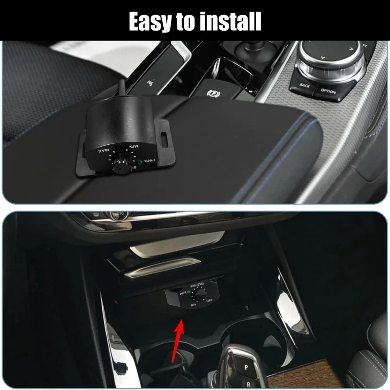 Car Stereo Bass Knob Easy Install Dashboard Volumes Adjuster Remote Knob set for Amplifier & Subwoofer Control