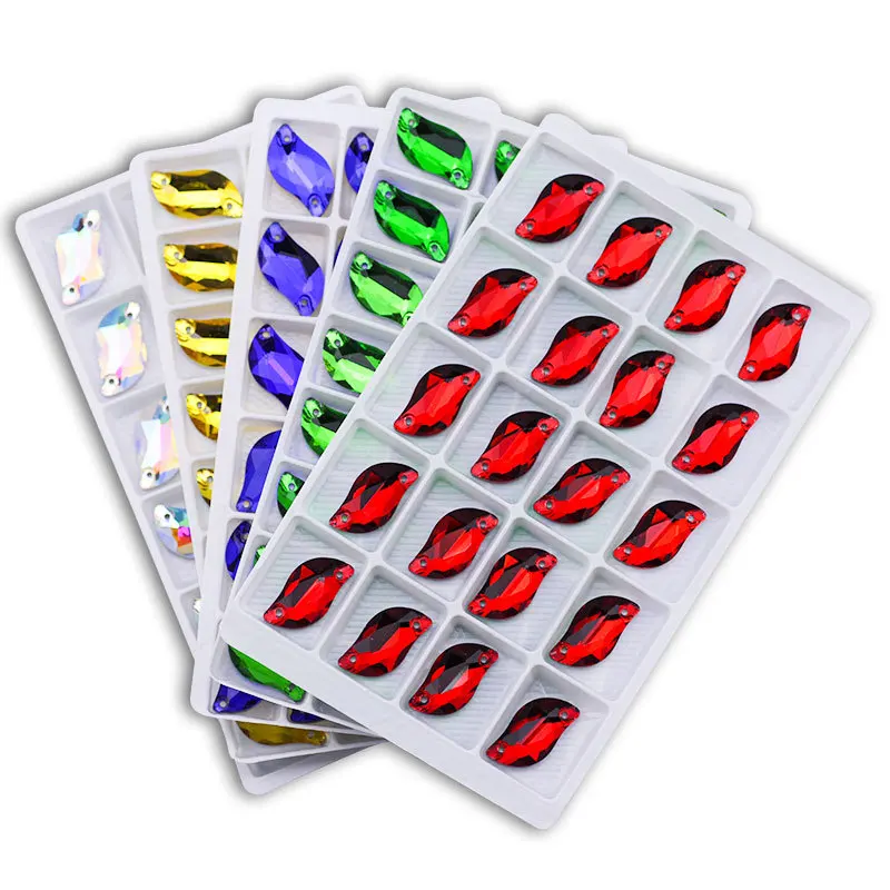 

S Shape High Quality Cosmic Flat-Sole Hand-Sewing Diamond AB Color DIY Jewelry Suitable for Clothing Shoes and Bags, etc.