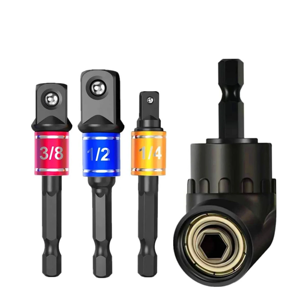 Impact Grade 105-graad hoekdopadapter Power Handgereedschap Onderdeel Driver Verlengset Schroevendraaierhouder Boormoerbevestiging