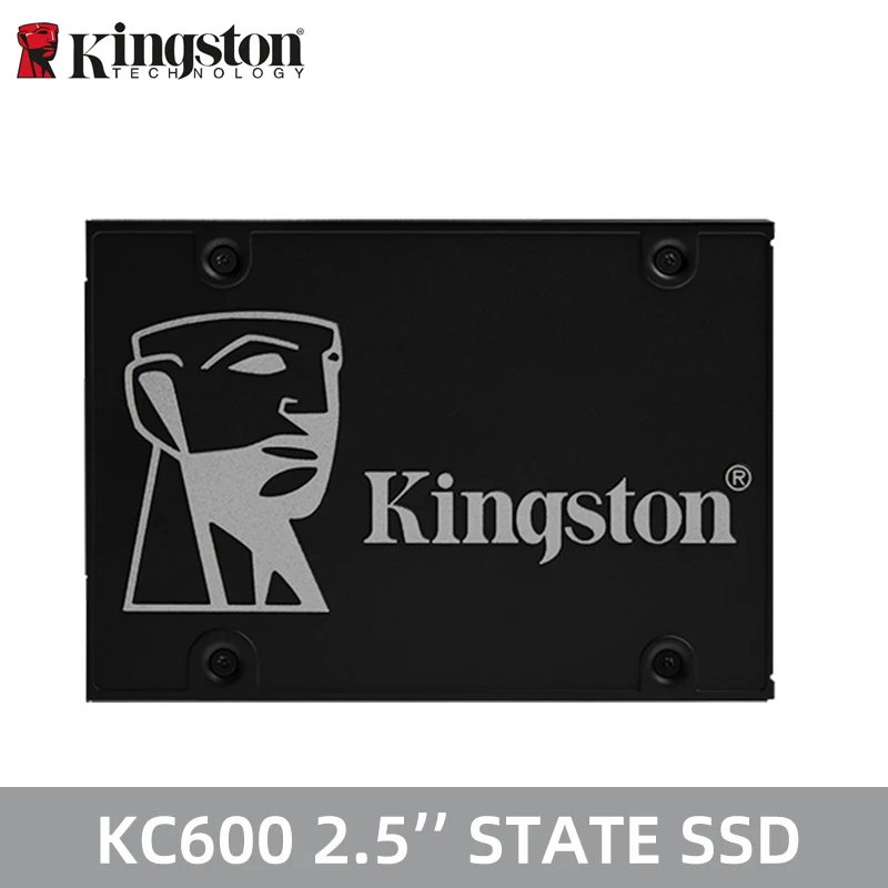 Kingston KC600 SSD 512GB 256GB 1TB 2TB 2.5 Inch Sata Iii Hdd Hard Disk HD SSD Notebook PC 1024GB Internal Solid State Drive