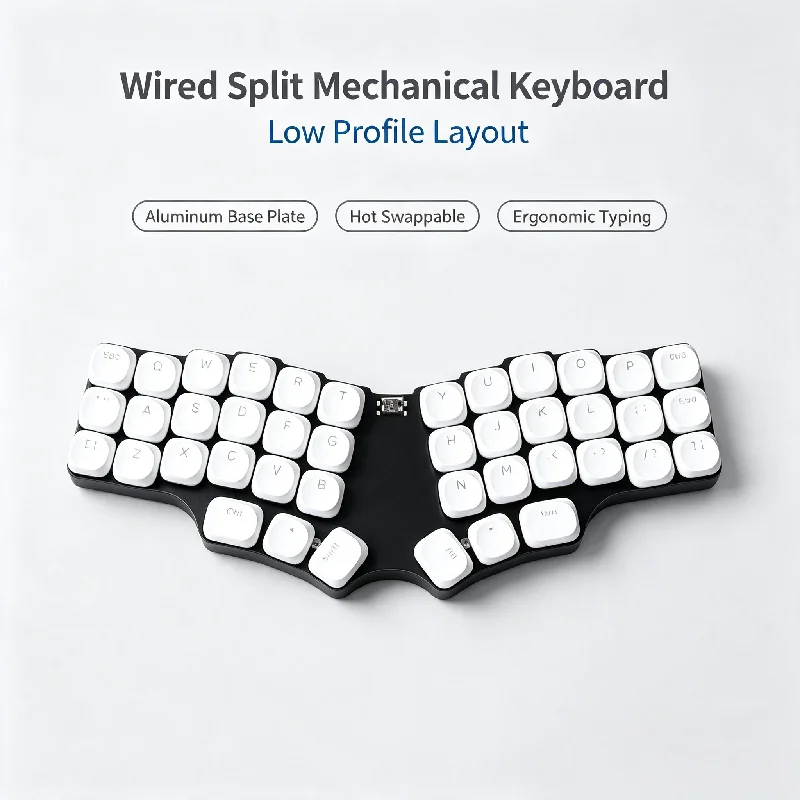 X.tip Corne V4 Low Profile Integrated Keyboard Keyboard Aluminum Bottom Welding Switch Ergonomics Wired Split Keyboard Qmk/vial