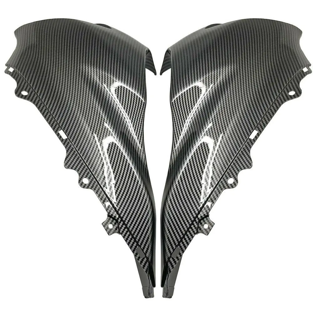 Motorcyle Upper Front Nose Center Headlight Cover Cowl Fairing For Kawasaki ZX-10R ZX10R 2004 2005 ABS Carbon Fiber Paint