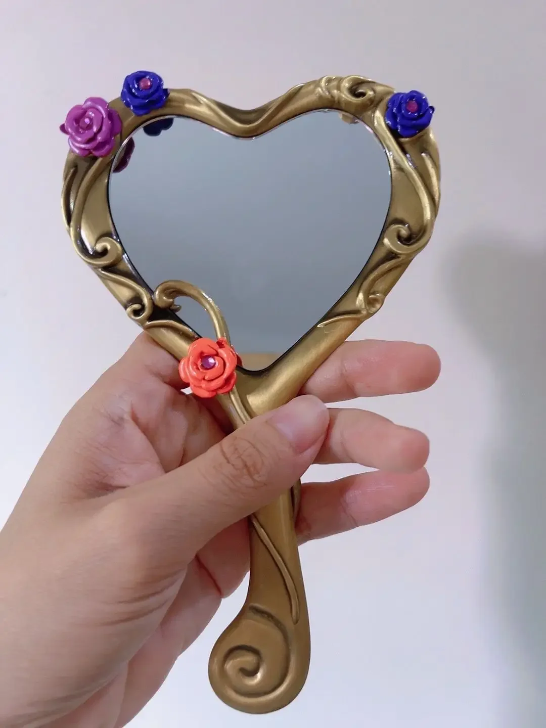 Lustro Kwiatowe Retro Ręczne Kosmetyczne Rekwizyty Cosplay Codzienne Artykuły Gospodarstwa Domowego Akcesoria Dekoracja Uczniowska Prezent Urodzinowy