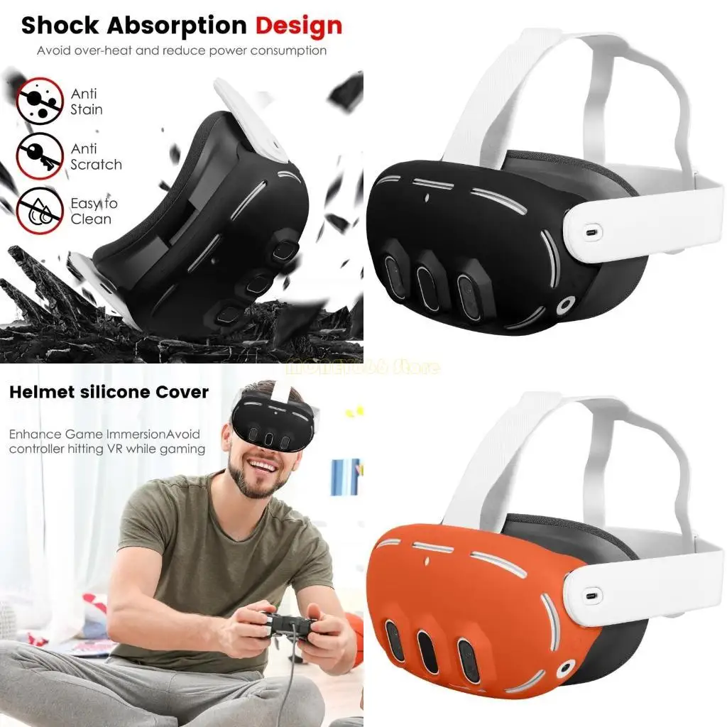 F62C Headset Protective Casers Protecteurs pour 3 Garres Garnières du support Silicone Défense section Part