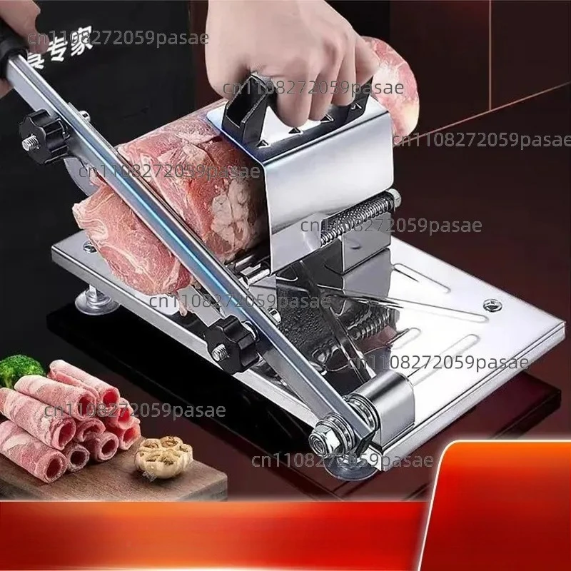 Manual mutton roll slicer Household meat slicer 304 meat  Multifunctional fat beef and sheep slicer