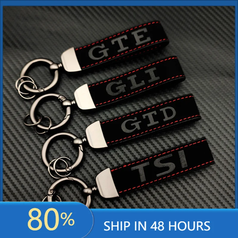 

Высококачественный брелок из замши для ключей Volkswagen VW GTI, GLI, GTD, GTE, TSI, TDI, для Volkswagen VW Jetta, Golf 4, 5, 6, 7, 8, G