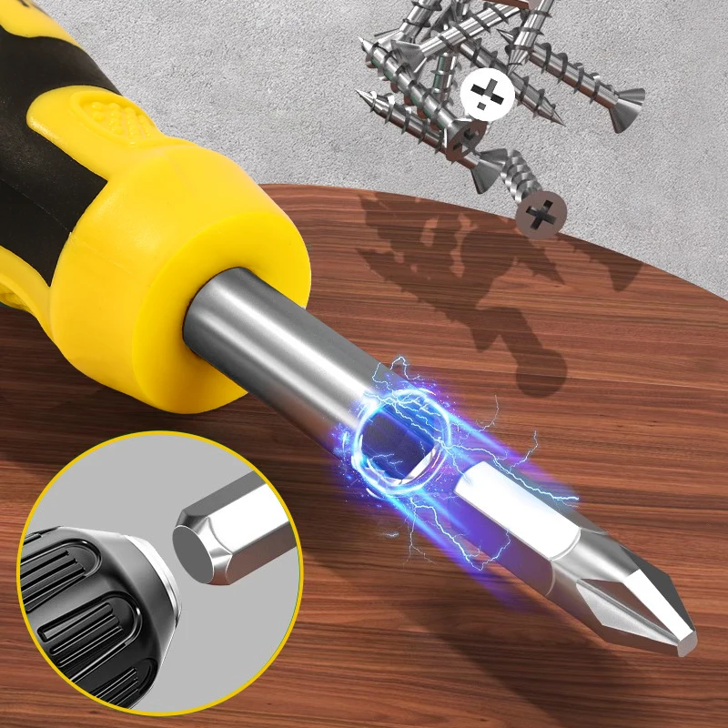 ZhengQi40pc مفك وجع كم مجموعة مفك براغي بسقاطة طقم مفاتيح لتقوم بها بنفسك أداة إصلاح منزلية المغناطيسي مفك مسامير بت مجموعة